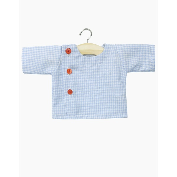 Camicia da scuola Vichy azzurra