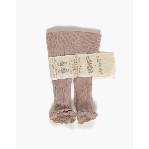 Collant con volants senza piedi Chloé vieux rose