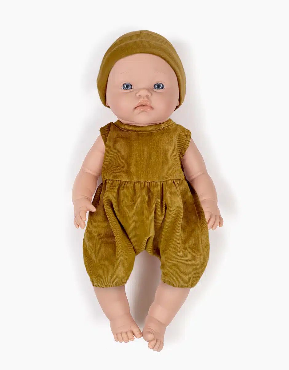 Pagliaccetto Noa in velluto avana