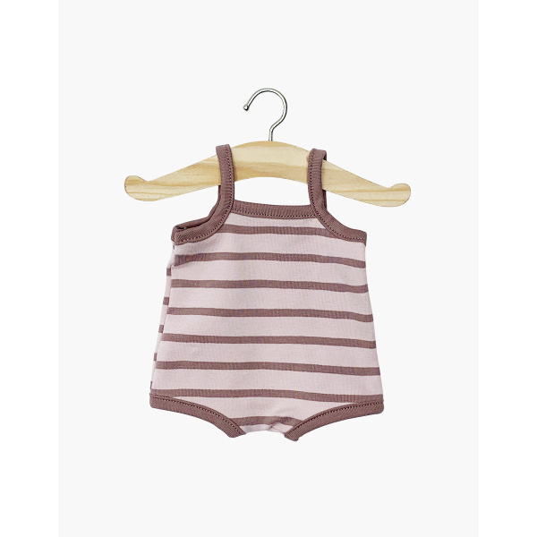 Body retrò Gilda con strisce rosa