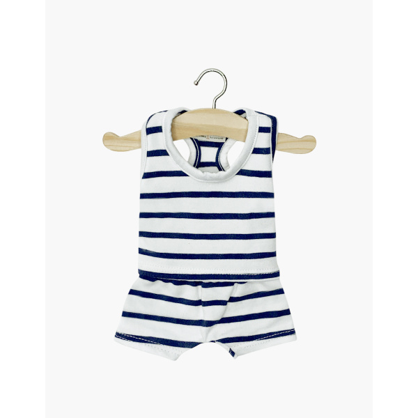 Completo Marcel a righe blu