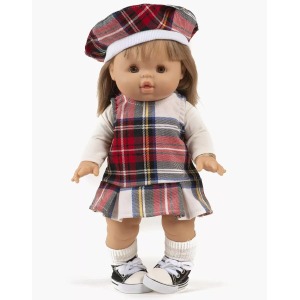 Abito Diana scozzese in tartan ecru