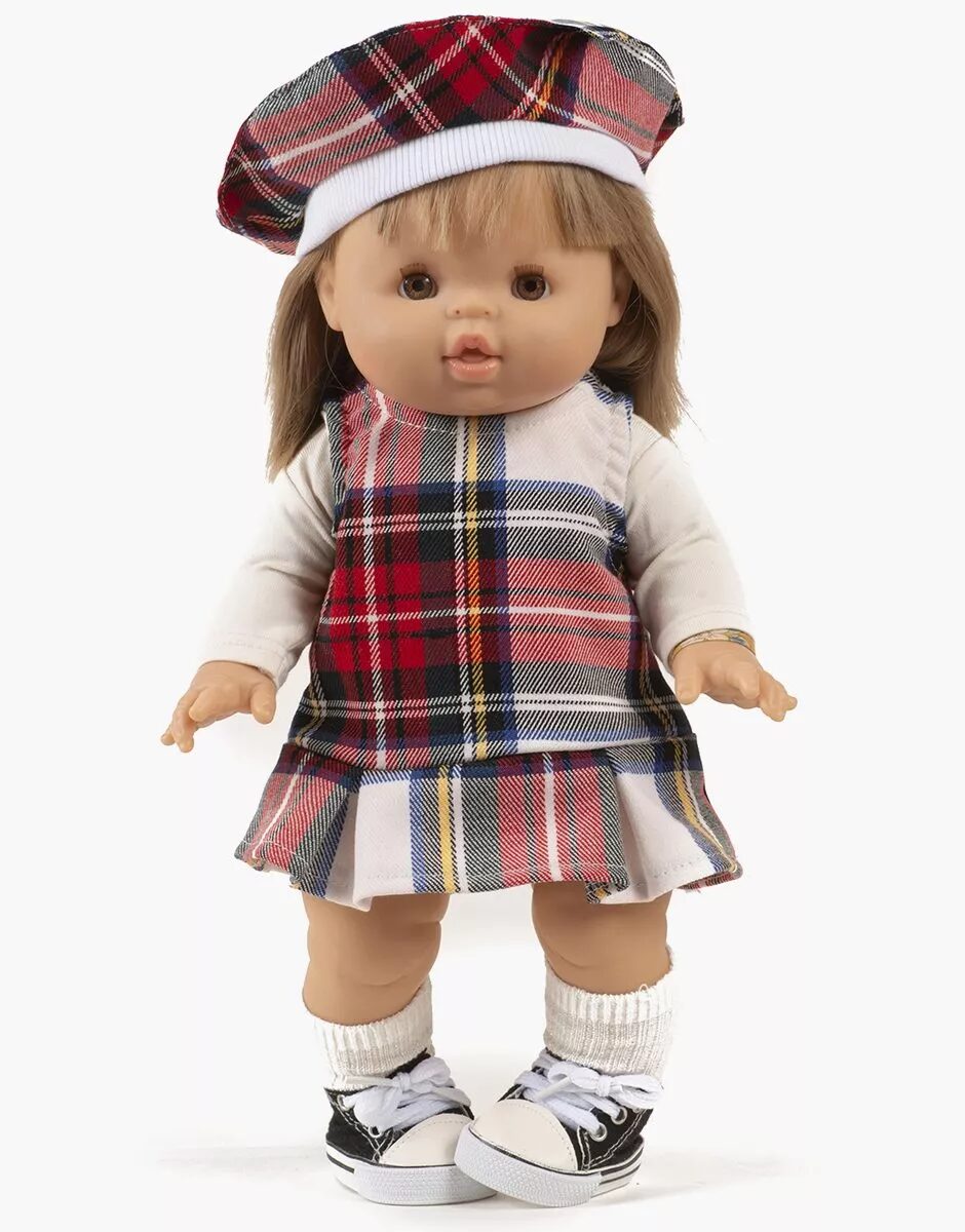 Abito Diana scozzese in tartan ecru