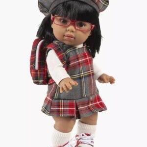 Abito Diana scozzese in tartan grigio