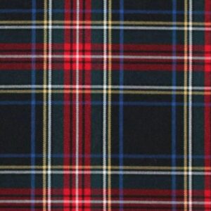 Completo con tuta scozzese tartan blu