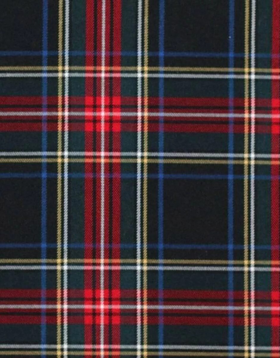 Completo con tuta scozzese tartan blu