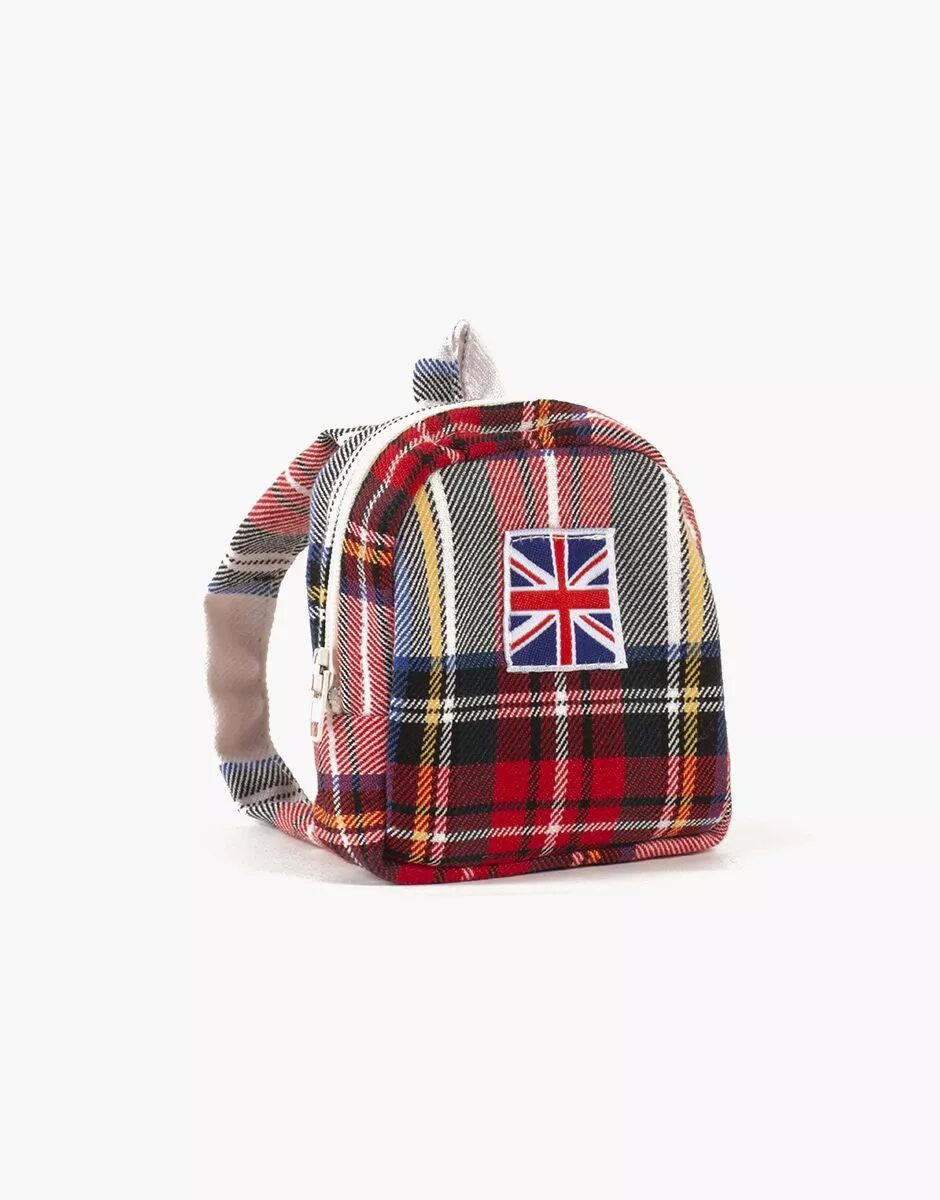 Zaino per Bambola Tartan Ecru