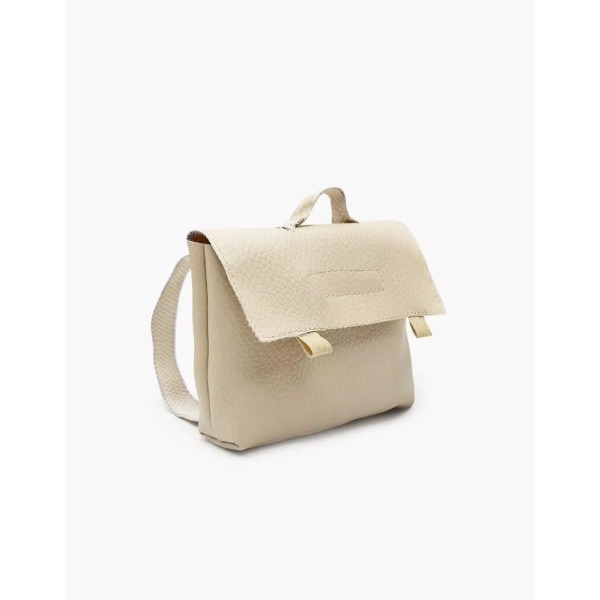 Cartella per bambola in ecopelle beige
