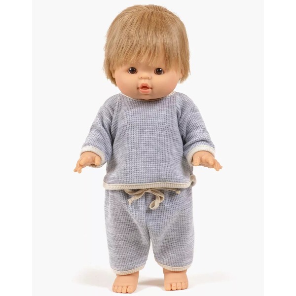 Set da jogging Cocoon a nido d’ape grigio