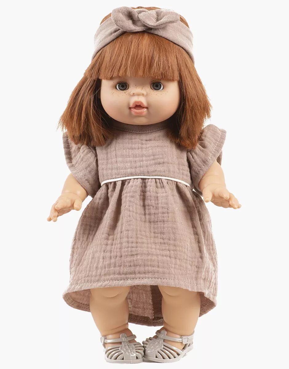 Abito Daisy con fascia moka