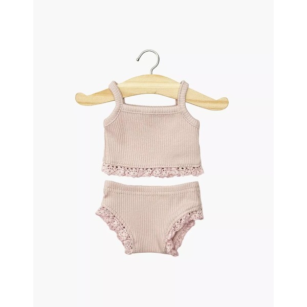 Completo intimo rosa orchidea e pizzo