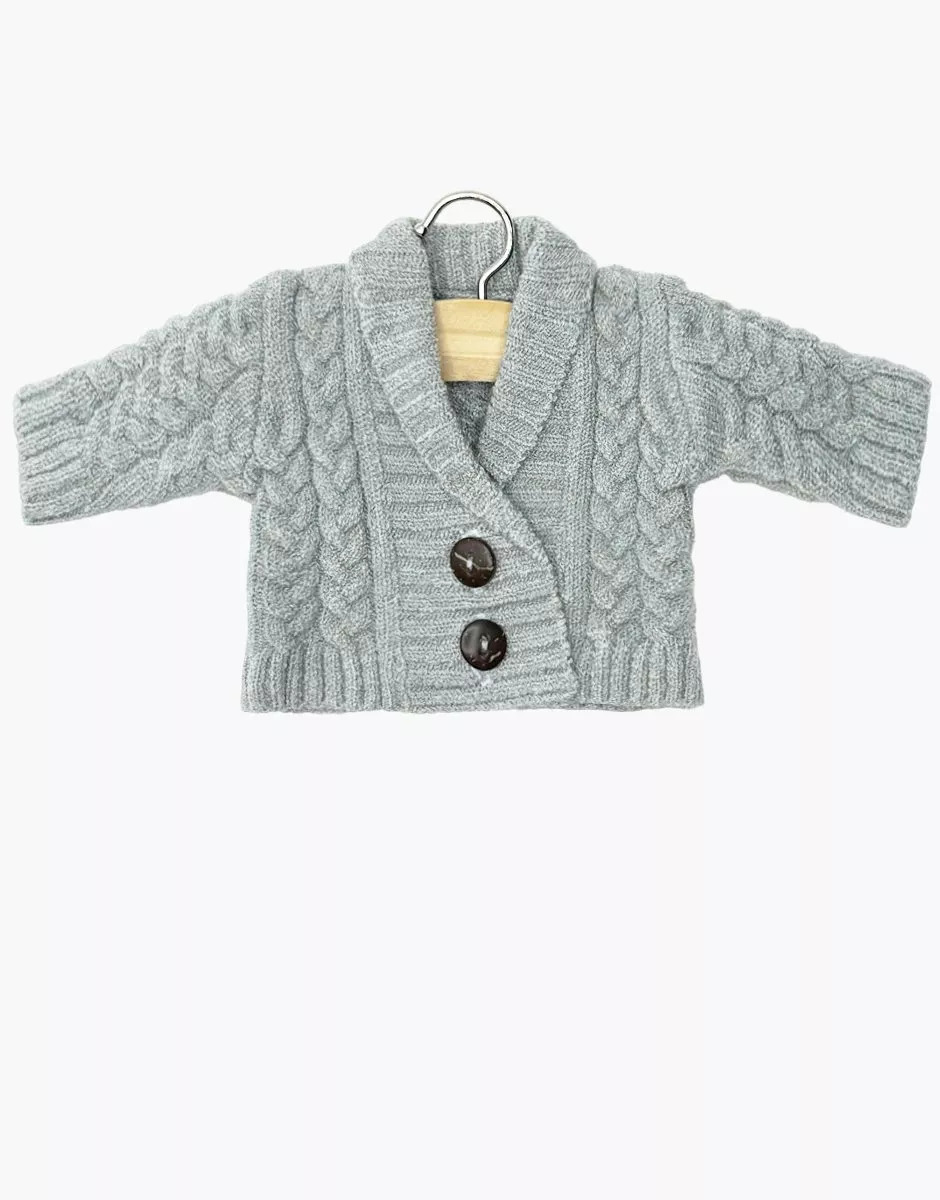 Cardigan Gil in Maglia Silver