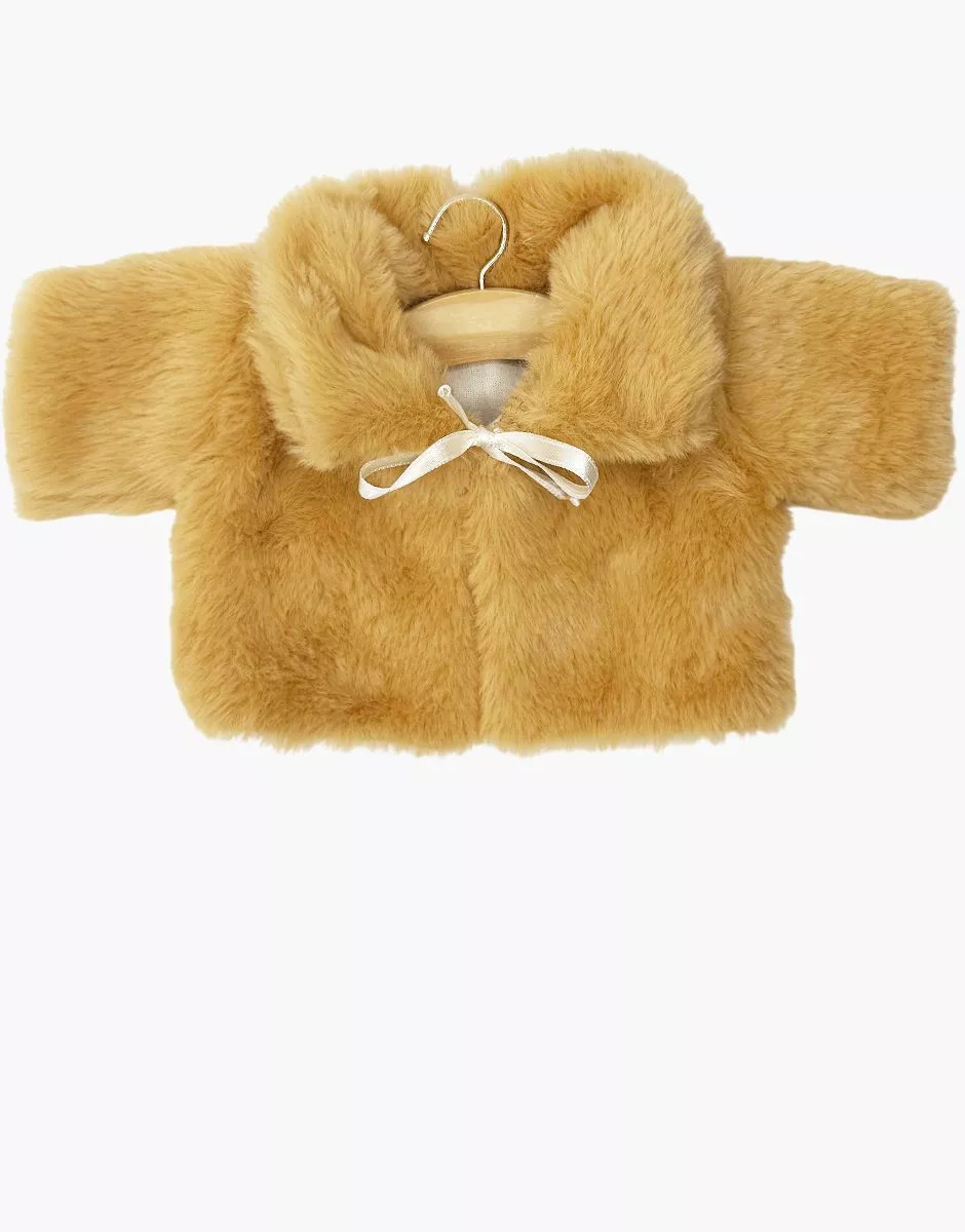 Cappotto Aglaé in Ecopelliccia Camel