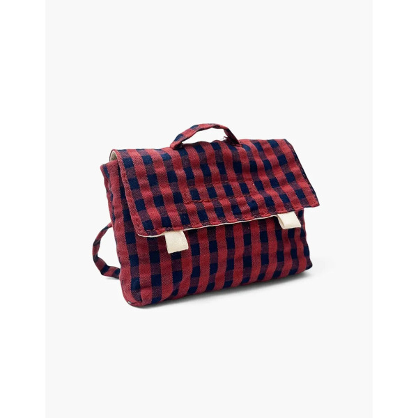 Cartella Vintage Swan Vichy Marine/Brique