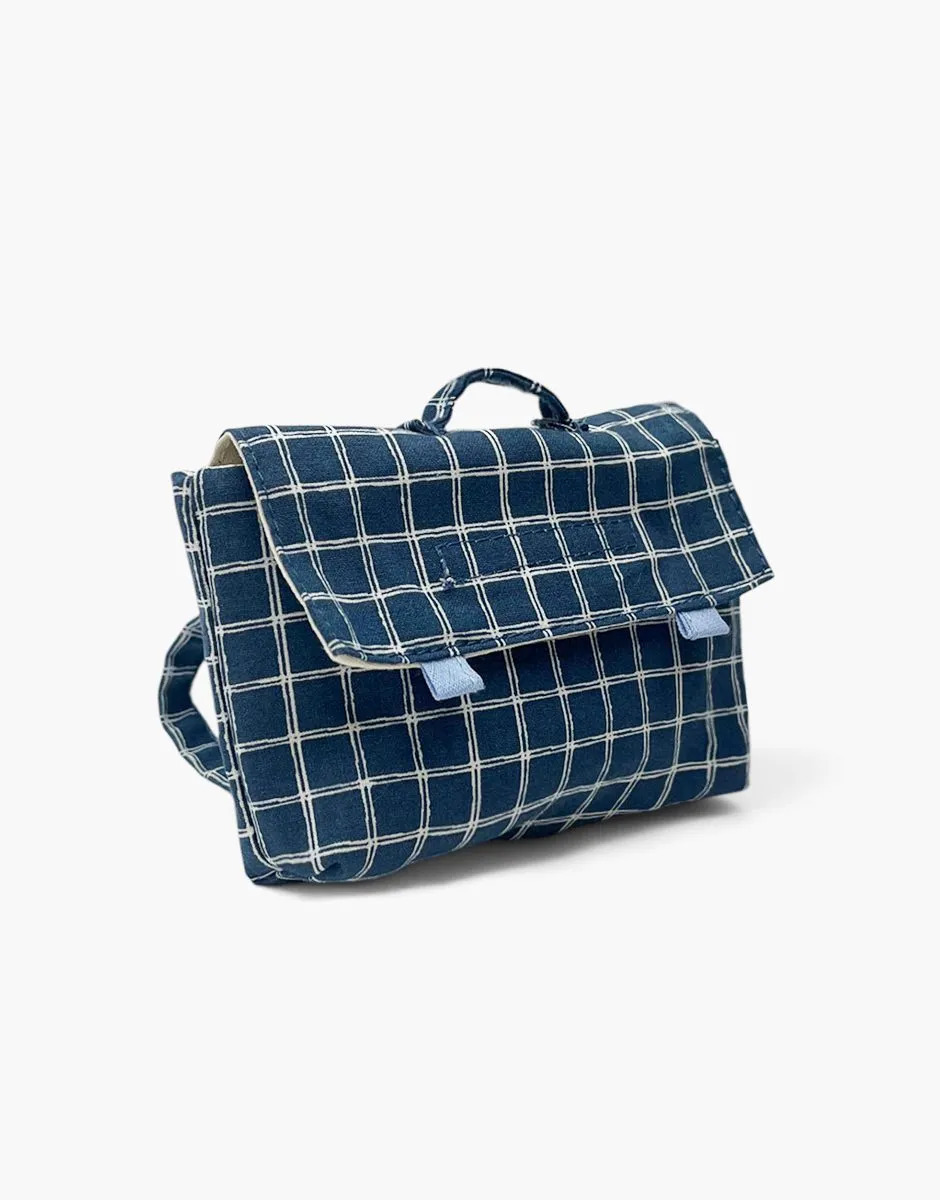 Cartella Vintage Swan Jules Blu Scuro