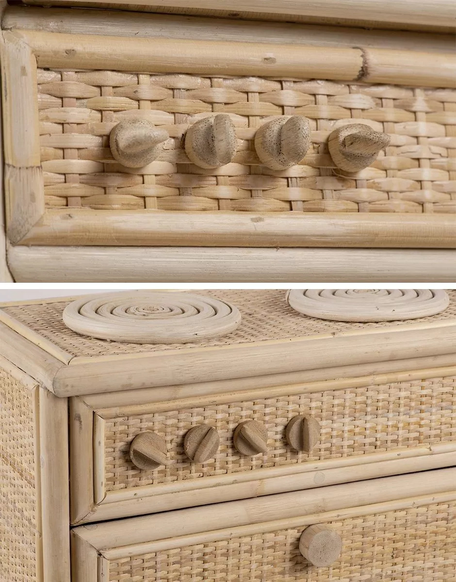 Cucina per Bambini Malang in rattan