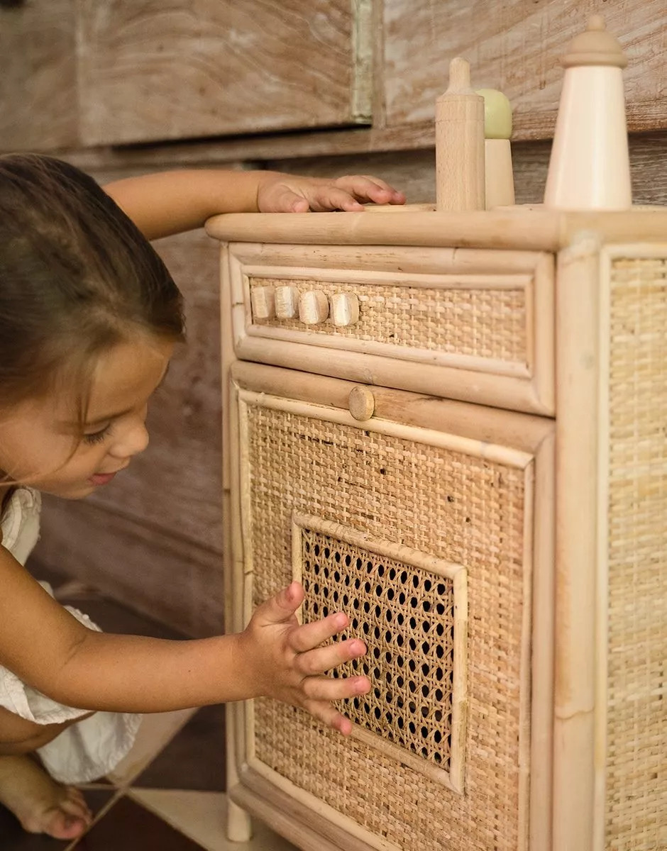 Cucina per Bambini Malang in rattan