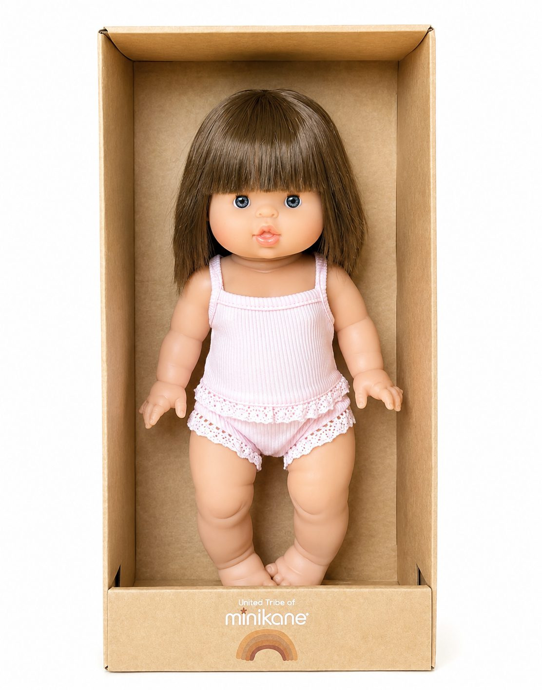 Bambola Minikane – Chloe – con completino rosa e scatola