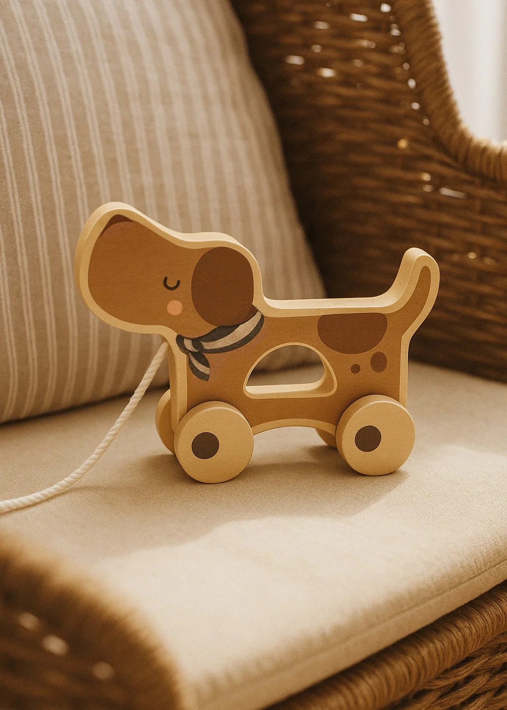 Animaletto in Legno con Ruote