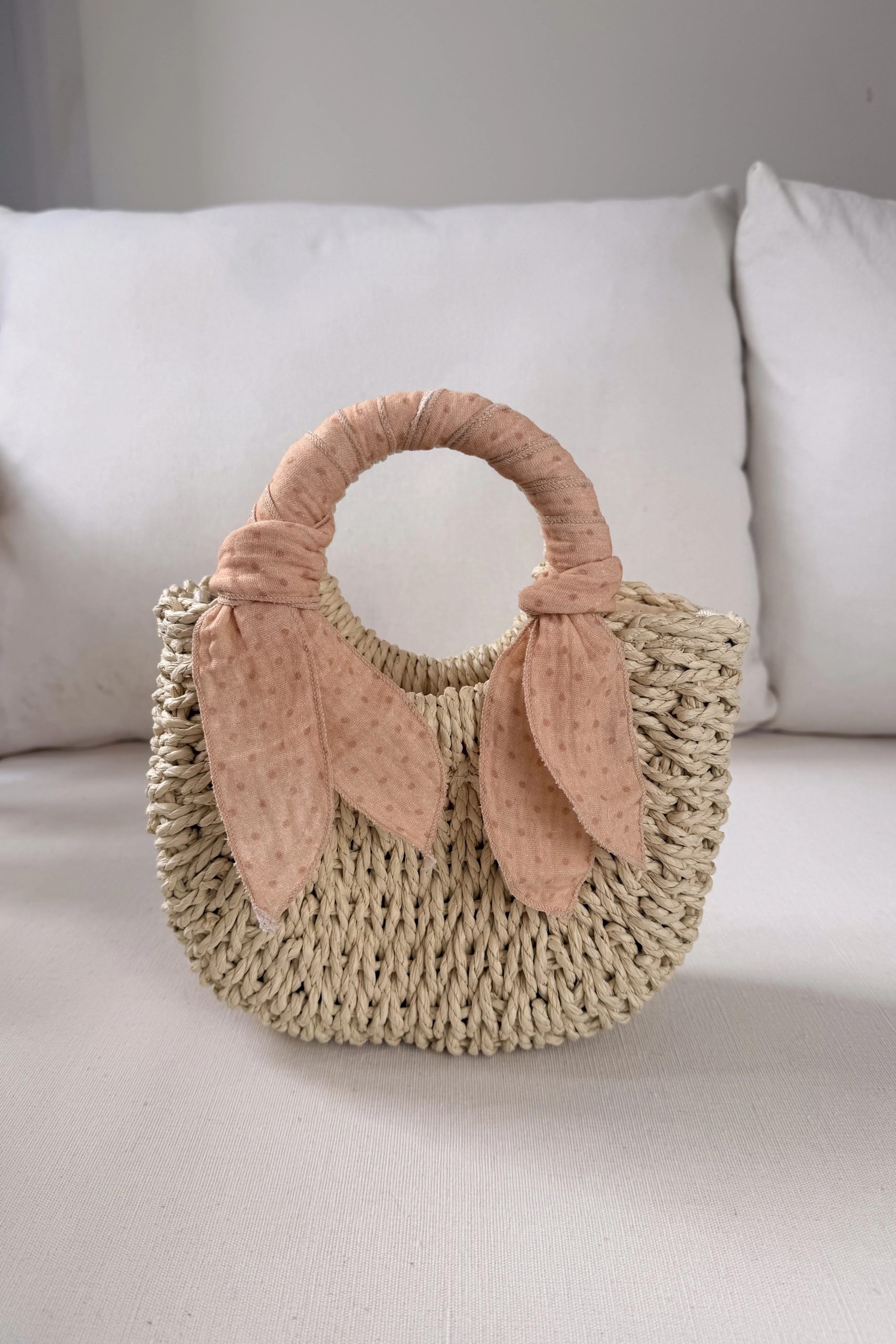 C---mrs ertha---1610BLUSH DOT_2_P.JPG Mini borsa in paglia