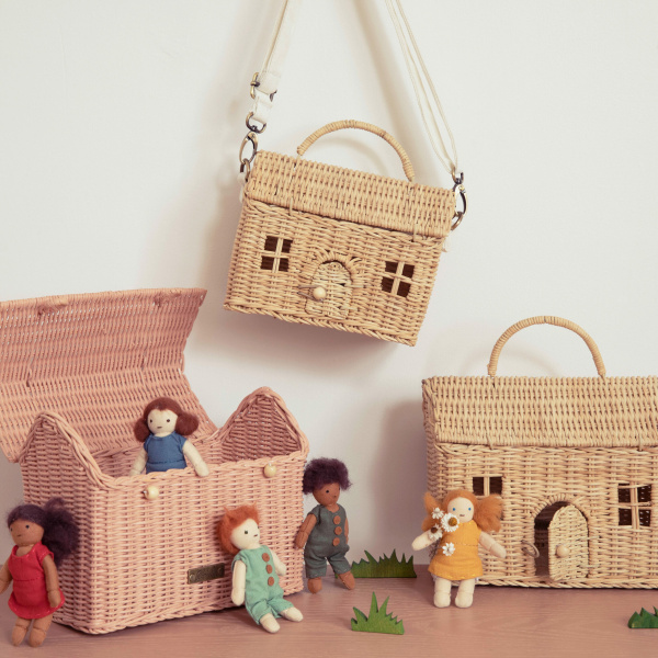 Cestino casa bag Rose