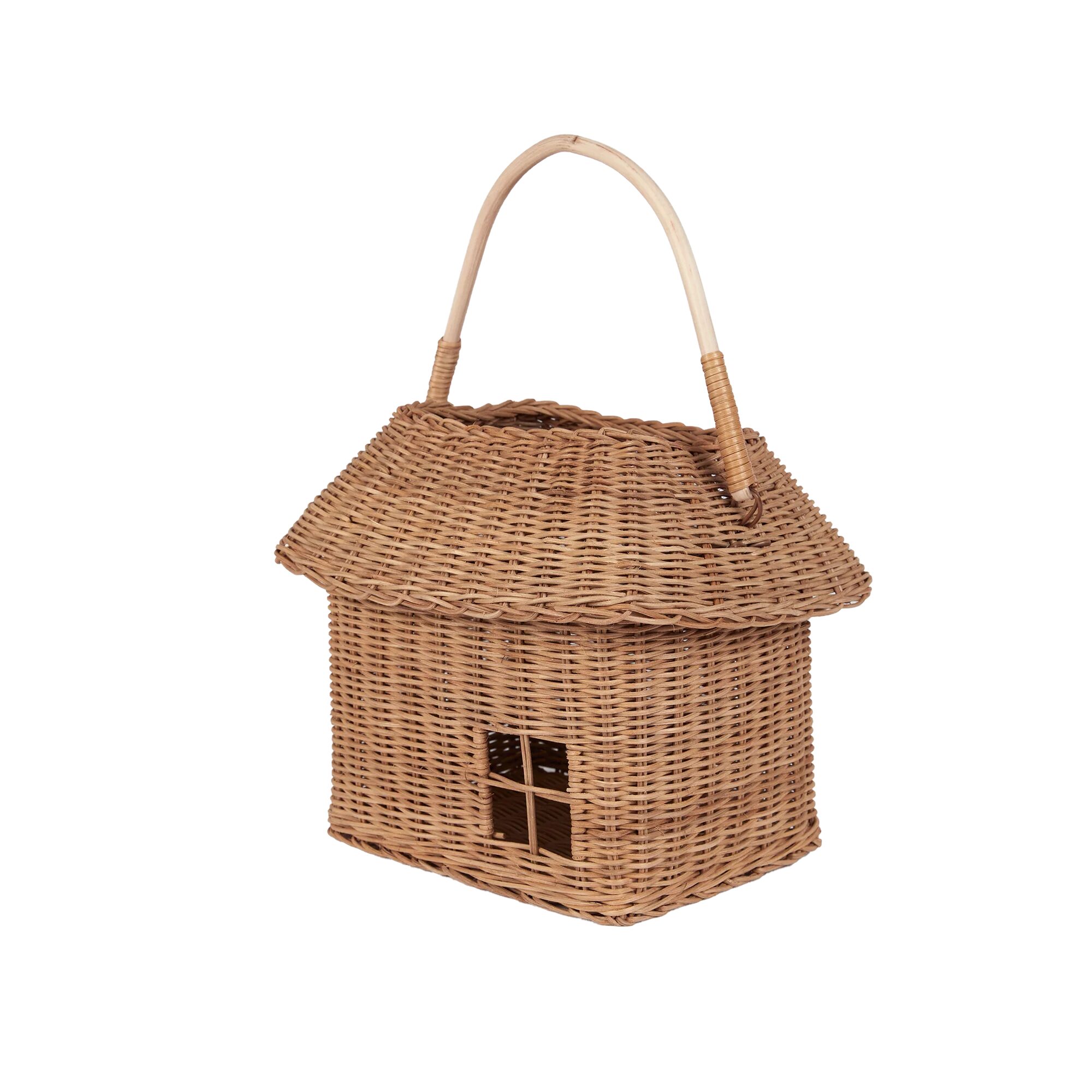 RATTAN HUTCH BIG BASKET