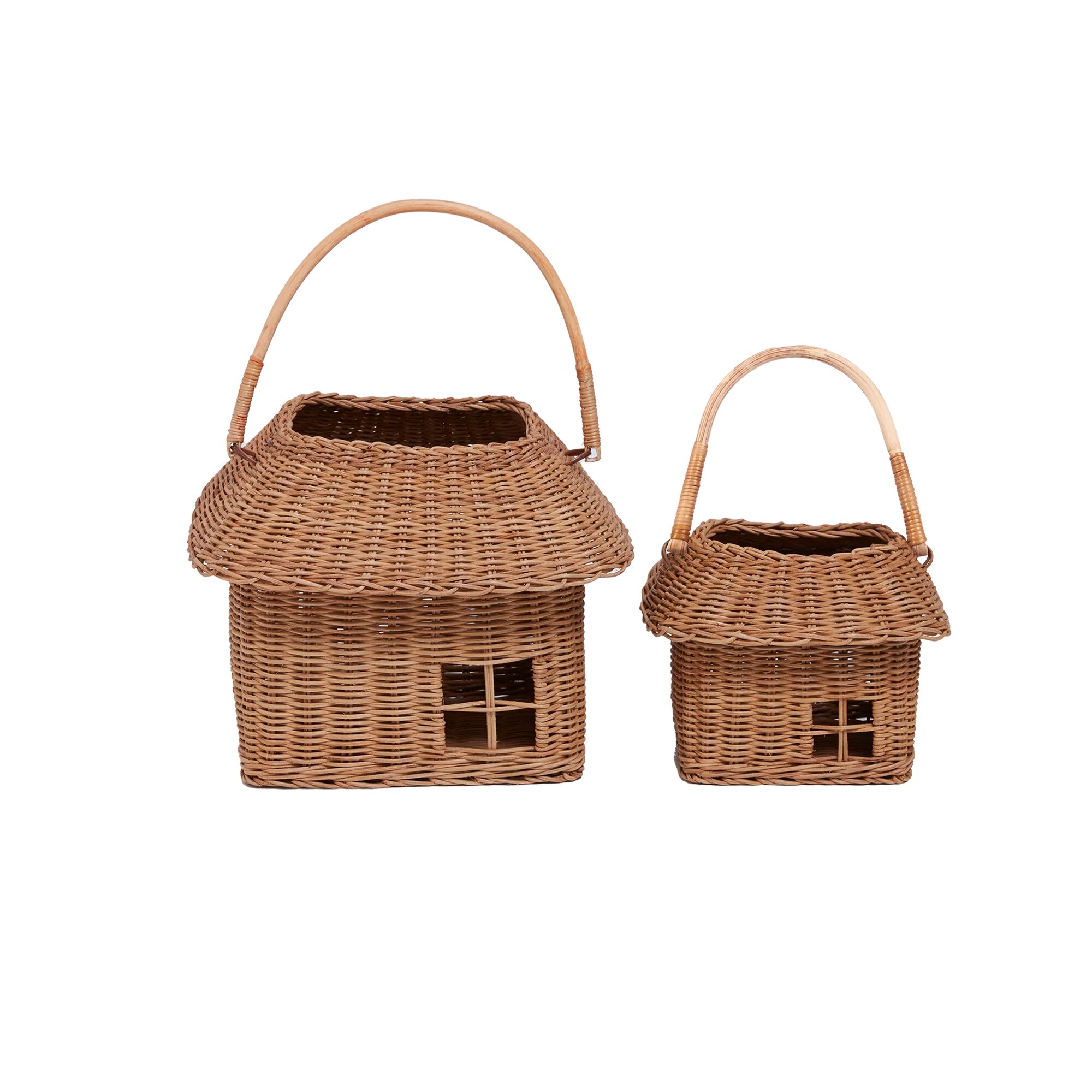 RATTAN HUTCH BIG BASKET