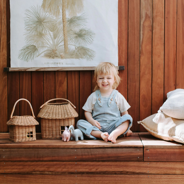 RATTAN HUTCH BIG BASKET
