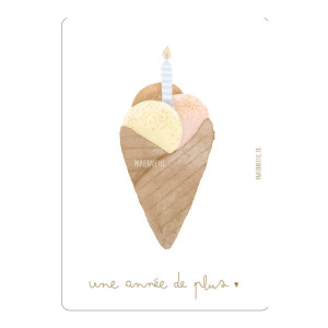 C Papier Poetic BIRTHDAY ICE CRAMCARD.JPG Cartolina di auguri “Birthday Ice Cream”