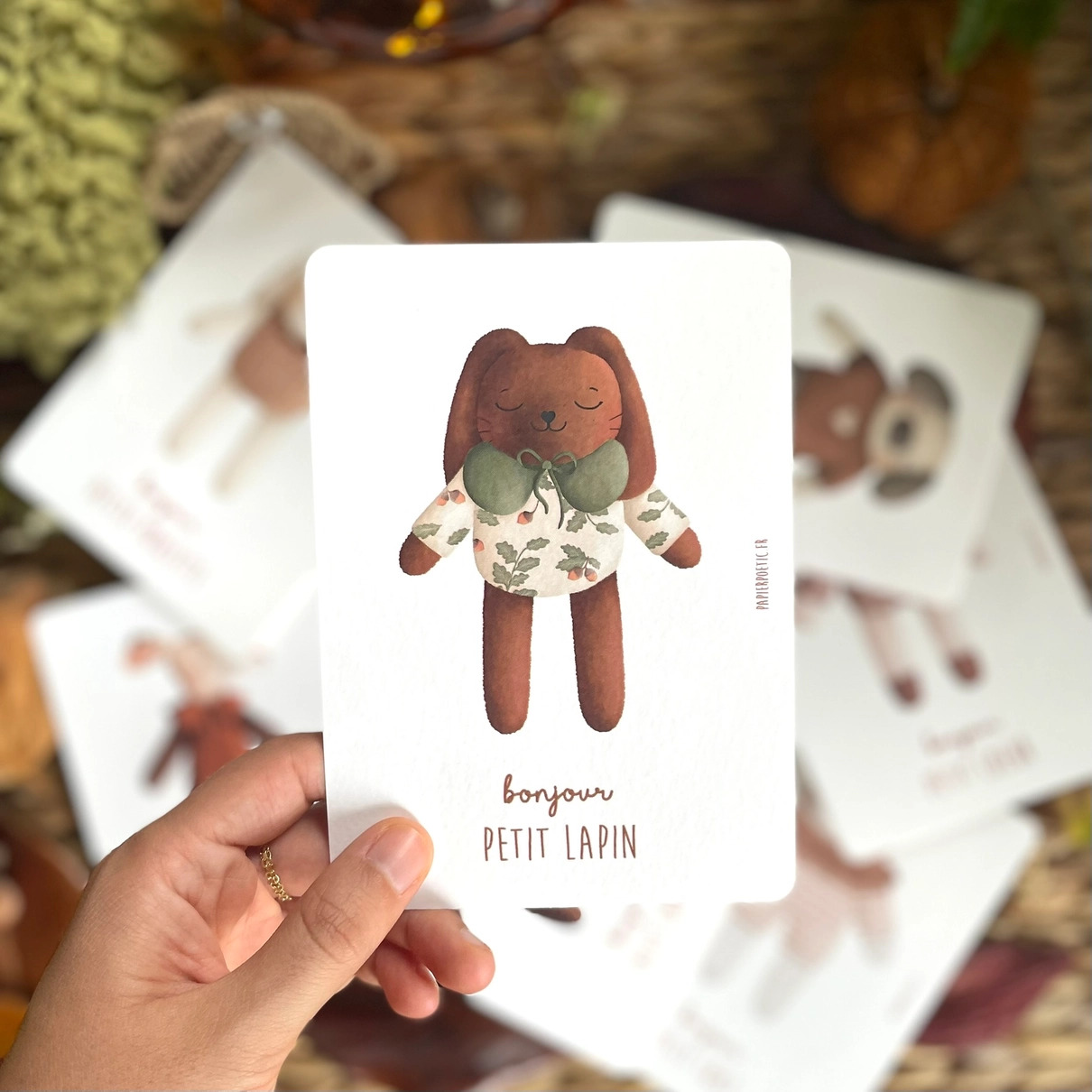 Cartolina di auguri “Brown Bunny Lovey”