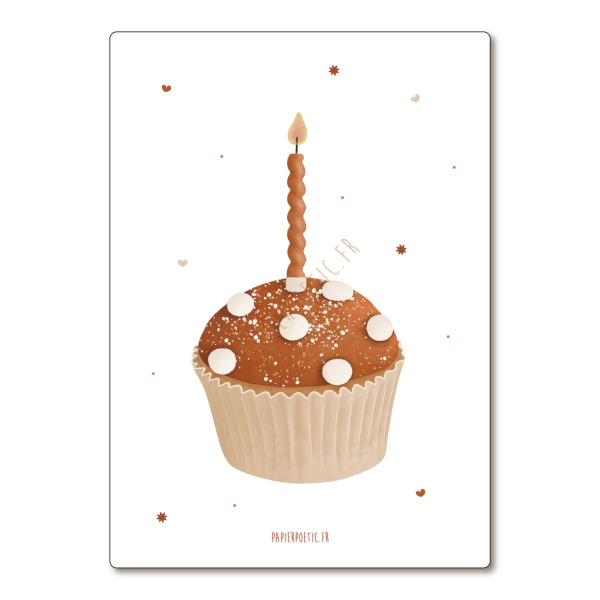 Cartolina di auguri “Cupcake champi”