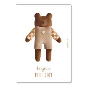 C Papier Poetic DOUDOU ORSOCARD.JPG Cartolina di auguri “Doudou Orso”