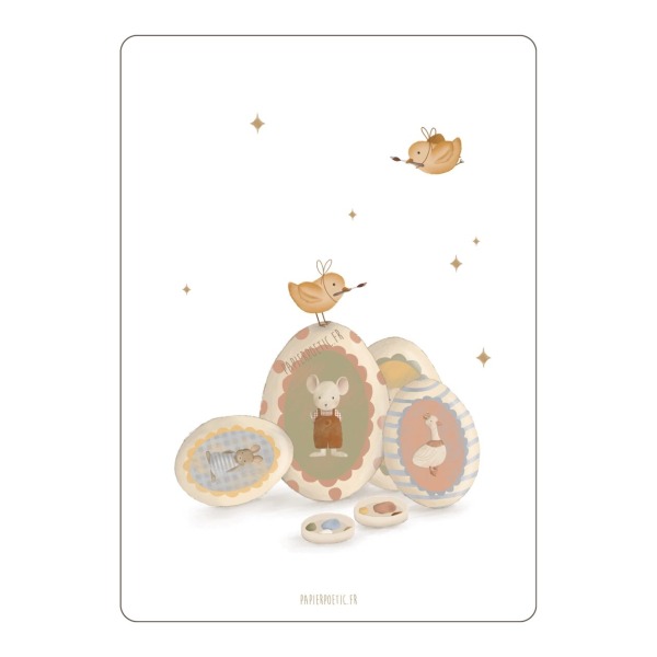 Cartolina di auguri “Uova di Pasqua”