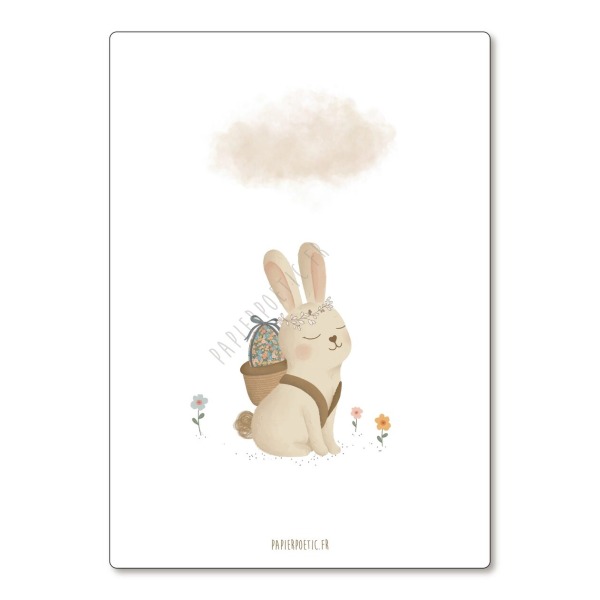 Cartolina di auguri “Coniglio Pasquale”