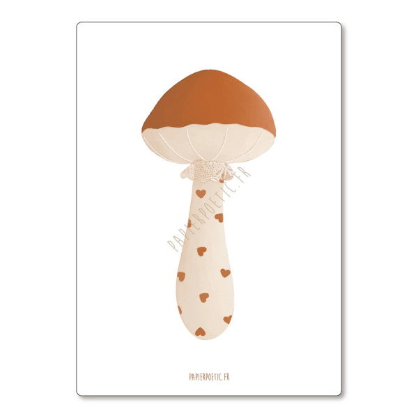 Cartolina di auguri “Fungo Pizzo”