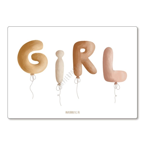 Cartolina di auguri “Girl”