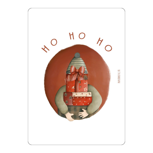 Cartolina di auguri “Ho Ho Ho”
