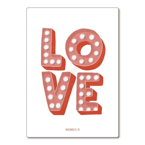 Cartolina di auguri “Love”