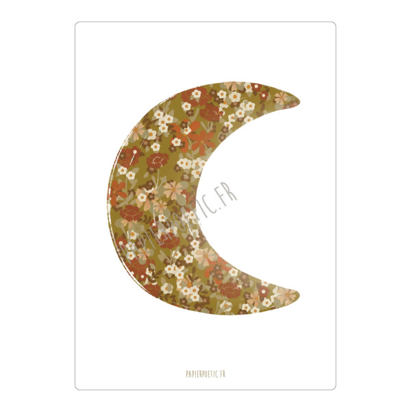 Cartolina di auguri “Moon Vintage”