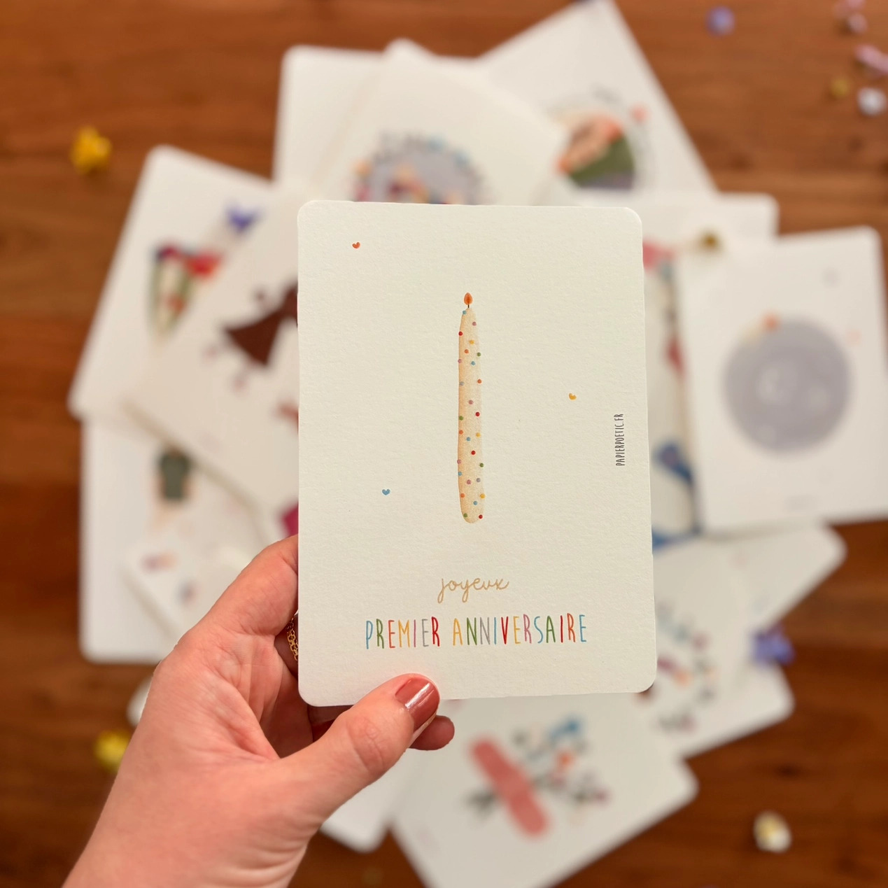 Cartolina di auguri “Primo compleanno”
