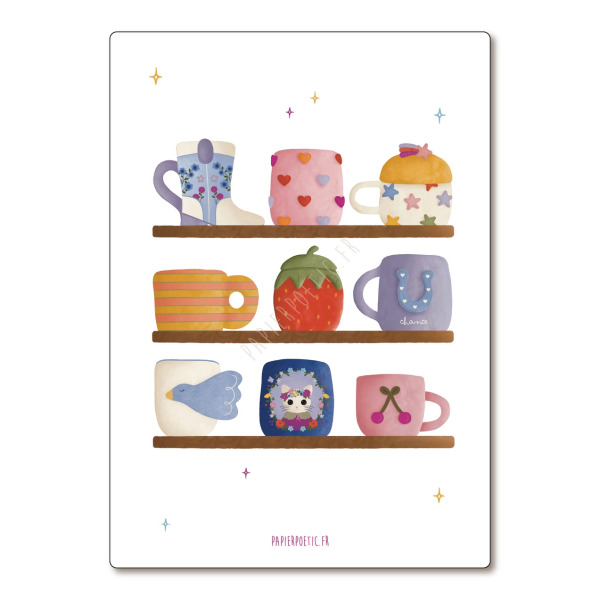 Cartolina di auguri “Mug primavera”