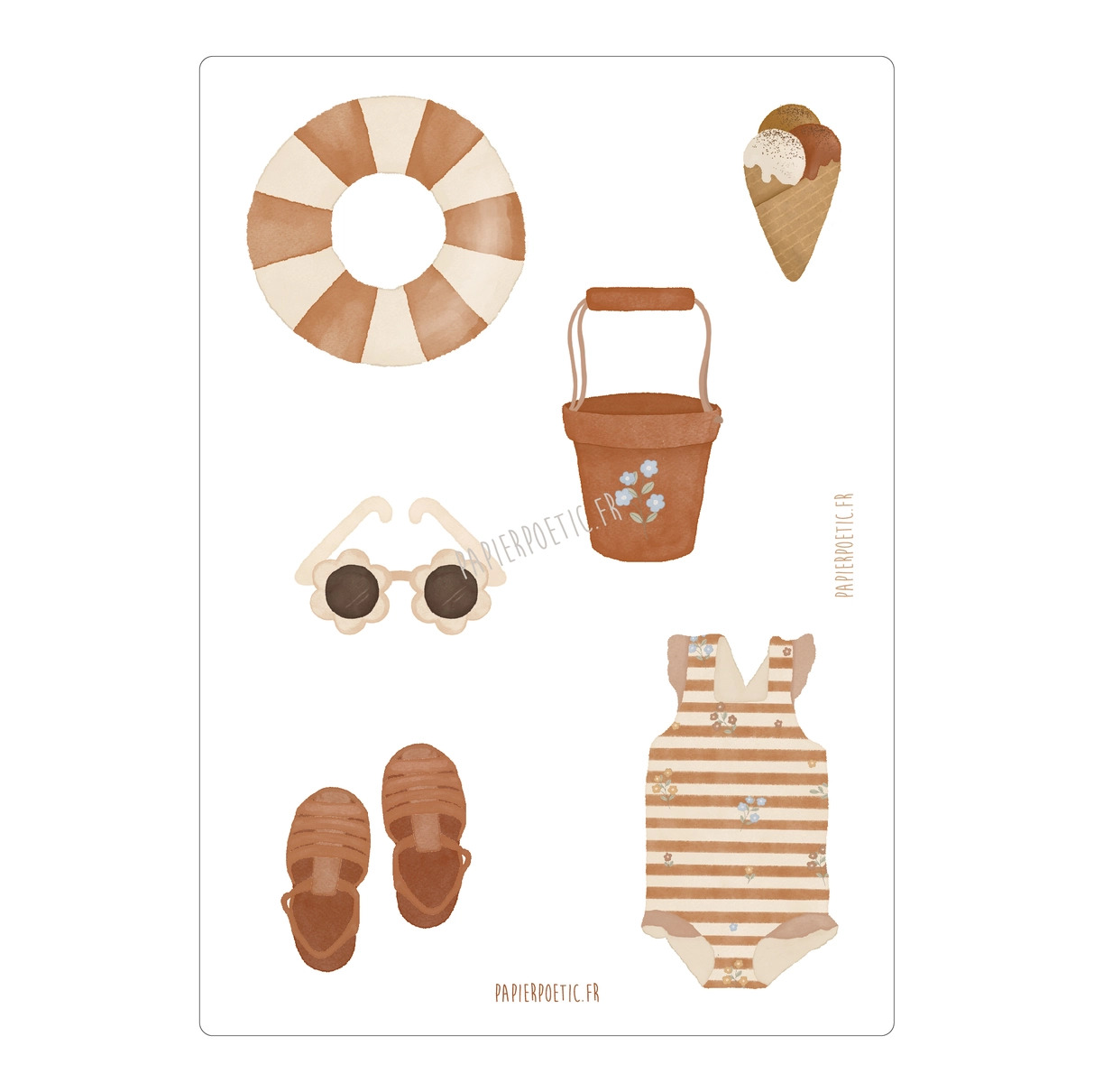 Cartolina di auguri “Summer Mignonneries”
