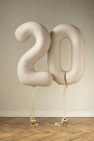 Palloncino Numero Beige Opaco