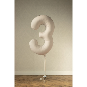 C Partydeco FB1T 013J3 1 P.JPG Palloncino Numero Beige Opaco