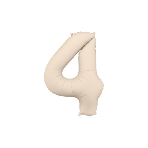 C Partydeco FB1T 013J4.JPG Palloncino Numero Beige Opaco