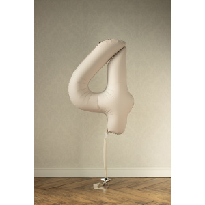 C Partydeco FB1T 013J4 1 P.JPG Palloncino Numero Beige Opaco