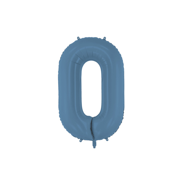 Palloncino Numero Blu Opaco