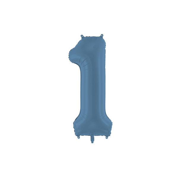 Palloncino Numero Blu Opaco