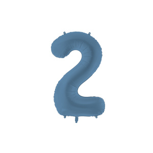 Palloncino Numero Blu Opaco