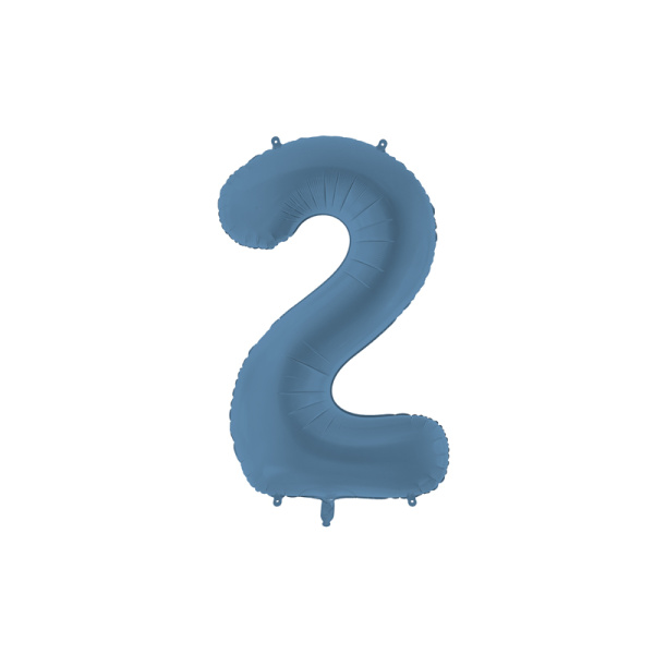 Palloncino Numero Blu Opaco